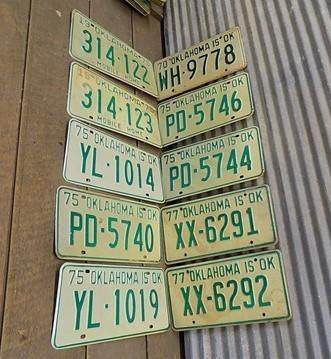 Set of 50 License Plates Multi State Lot Vintage Automobile Car Truck Tags jf