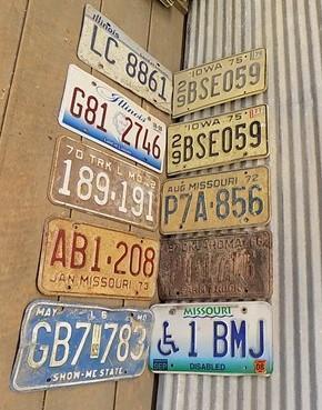 Set of 50 License Plates Multi State Lot Vintage Automobile Car Truck Tags jf