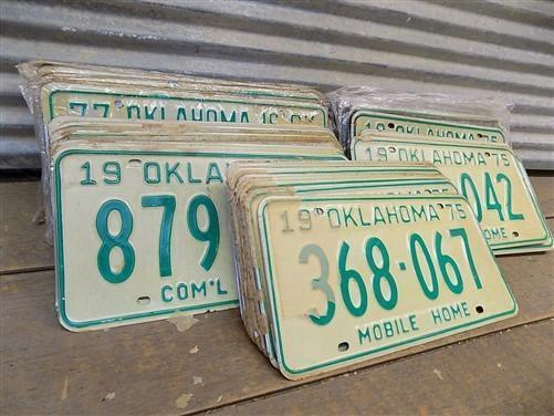 Set of 50 License Plates Multi State Lot Vintage Automobile Car Truck Tags jg