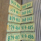 Set of 50 License Plates Multi State Lot Vintage Automobile Car Truck Tags jg