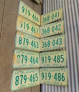 Set of 50 License Plates Multi State Lot Vintage Automobile Car Truck Tags jg