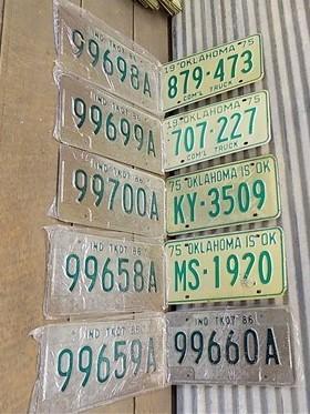 Set of 50 License Plates Multi State Lot Vintage Automobile Car Truck Tags jg