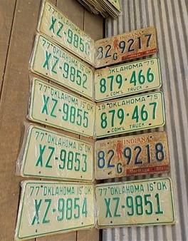 Set of 50 License Plates Multi State Lot Vintage Automobile Car Truck Tags jg