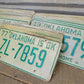 Set of 50 License Plates Lot Vintage Oklahoma Automobile Car Truck Tags iv