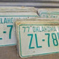 Set of 50 License Plates Lot Vintage Oklahoma Automobile Car Truck Tags iv