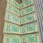 Set of 50 License Plates Lot Vintage Oklahoma Automobile Car Truck Tags iv