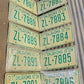 Set of 50 License Plates Lot Vintage Oklahoma Automobile Car Truck Tags iv