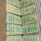 Set of 50 License Plates Lot Vintage Oklahoma Automobile Car Truck Tags iv