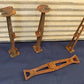 4 Cast Iron Brackets Art Deco Industrial Architectural Salvage Hardware Vintage