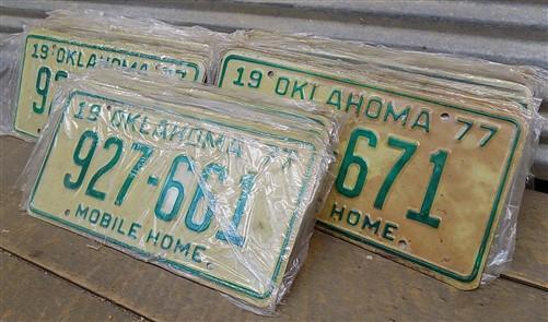 Set 50 License Plates Lot Vintage Automobile Car Truck Tags Some Consecutive jc