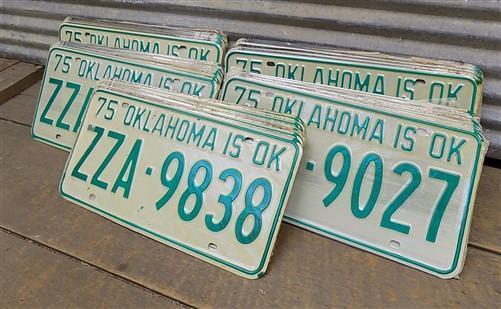 Set 50 License Plates Lot Vintage Automobile Car Truck Tags Some Consecutive ja