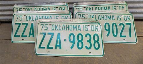 Set 50 License Plates Lot Vintage Automobile Car Truck Tags Some Consecutive ja