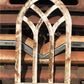 Arched Church Window, Wood Cathedral Frame, Faux Window, Farmhouse Wall Decor