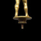 2 Brass Boy Figurine Finials Statues Clock Stove Arcade Toy Cast Iron Vintage