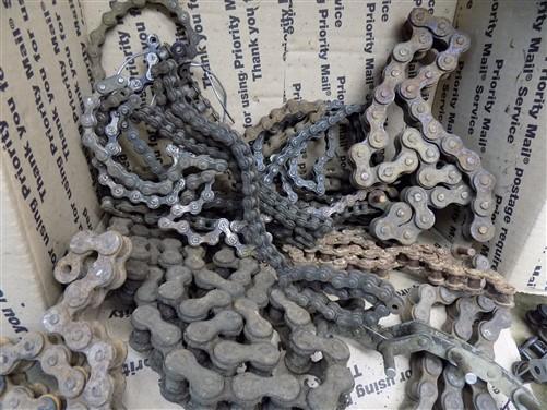 Sections Old Rusty Thick Chain Salvaged Iron Barn Find Metal Art Steampunk a