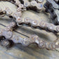 Sections Old Rusty Thick Chain Salvaged Iron Barn Find Metal Art Steampunk a