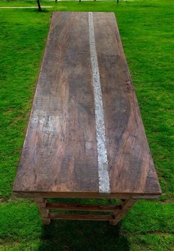 Rustic Folding Table, Vintage Dining Room Table, Kitchen Island, Sofa Table, B72