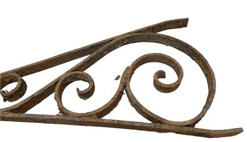 Cast Iron Bracket Sign Holder Hanger Architectural Salvage Gas Oil Vintage B