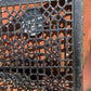 Ornate Art Deco Cast Iron Grate Vintage Wall Floor Fireplace Register Vent A5