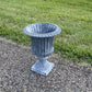 18" Tall Cast Iron Fluted Urn, Flower Pot Planter, Garden Patio Yard Art H1