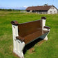 Vintage Wooden Church Pew, Porch Bench, Entry Foyer Bench, Dining Seating, C29