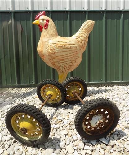 4 Vintage Metal Baby Buggy Wheels Pedal Car Garden Cart Pumpkin Wagon A52