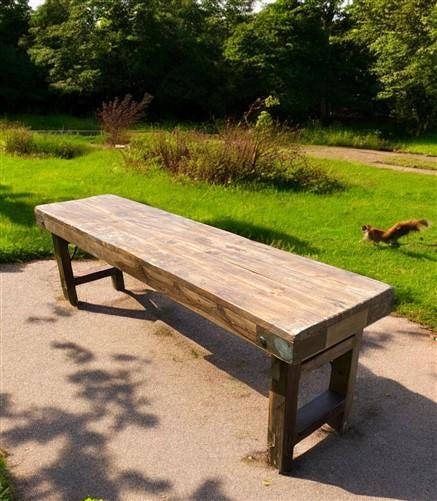 Rustic Folding Bench, Vintage Reclaimed Wood Bench, Farmhouse Decor Seat, A38