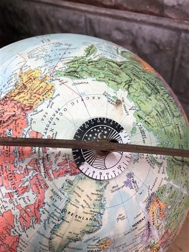 1960s Replogle Globe 12 Inch World Classic Stereo Relief, USSR, NS Vietnam