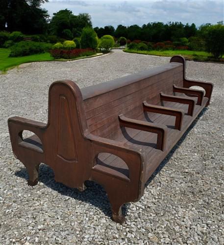 10' Train Station Bench Seat, Vintage Railroad Bench, Bus Station Bench, C