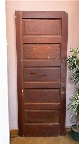 Vintage American Door (31.5x80) Five Panel Interior Door, Architectural AM66