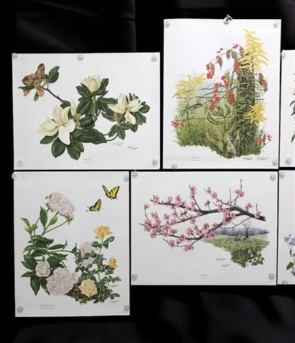 10 Maryrose Wampler Signed Prints, 28x22 Wade Collection Lithograph Plates 11-20