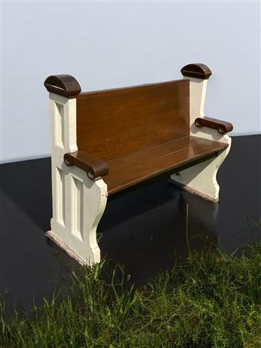 Vintage Wooden Church Pew, Porch Bench, Entry Foyer Bench, Dining Seating, C22