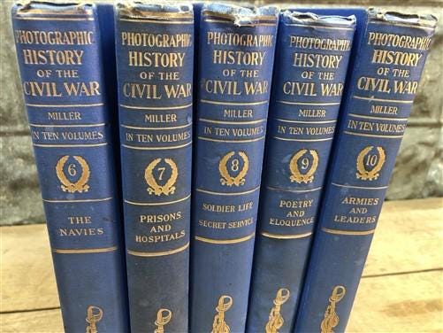 1912 Photographic History of The Civil War, Semi Centennial 10 Volume Set B