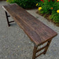 Rustic Folding Table, Vintage Dining Room Table, Kitchen Island, Sofa Table, B96