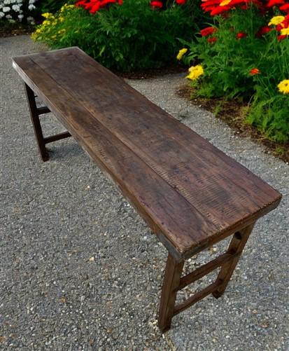 Rustic Folding Table, Vintage Dining Room Table, Kitchen Island, Sofa Table, B96