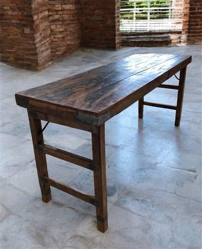 Rustic Folding Table, Vintage Dining Room Table, Kitchen Island, Sofa Table, B69