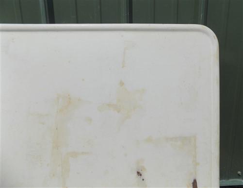 White Porcelain Vintage Table Top Panel, Kitchen Cupboard Hoosier Enamel A25