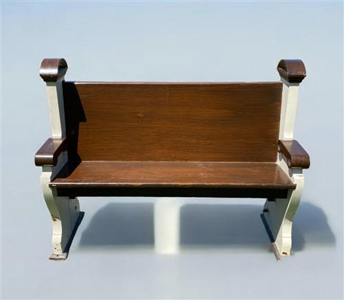 Vintage Wooden Church Pew, Porch Bench, Entry Foyer Bench, Dining Seating, C31