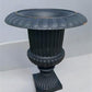 39" Tall Cast Iron Fluted Urn, Flower Pot Planter, Garden Patio Yard Art B5