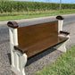 Vintage Wooden Church Pew, Porch Bench, Entry Foyer Bench, Dining Seating, C24