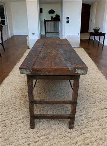 Rustic Folding Table, Vintage Dining Room Table, Kitchen Island, Sofa Table, B90