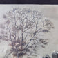 1880s Midwest Landscape Painting on Canvas, Original Art Winter Village, C