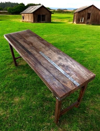 Rustic Folding Table, Vintage Dining Room Table, Kitchen Island, Sofa Table, B98