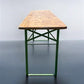 Vintage German Beer Garden Table, Portable Industrial Wood Table, Dining, C92