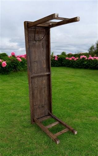 Rustic Folding Table, Vintage Dining Room Table, Kitchen Island, Sofa Table, B84