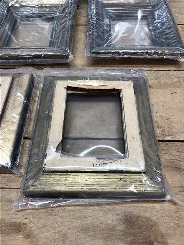 12 Gold Wood 4.5x3.5 Picture Photo Frames with Glass, Art Craft Supplies A