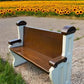 Vintage Wooden Church Pew, Porch Bench, Entry Foyer Bench, Dining Seating, C25