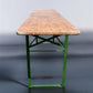 Vintage German Beer Garden Table, Portable Industrial Wood Table, Dining, C92