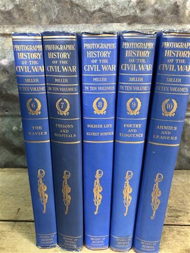 1912 Photographic History of The Civil War, Semi Centennial 10 Volume Set C