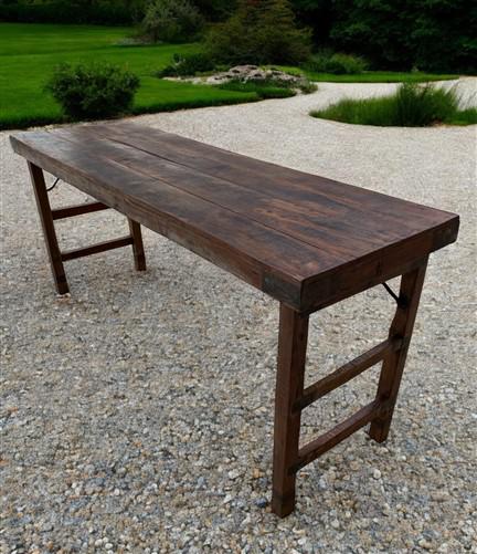 Rustic Folding Table, Vintage Dining Room Table, Kitchen Island, Sofa Table, B92